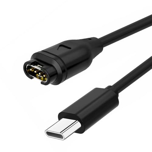 USB C Charger for Garmin Charger Cable Compatible with Garmin Charging Cable for Fenix 5 5S 5X Plus 6 6S 6X Pro Forerunner 935 245 Music Instinct Approach X10 X40 S60 Vívoactive 3 3 music