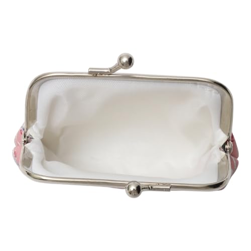 1Pcs Pouch Wallet Petal Design Snap Wallet PU Leather Pink 9x8cm3