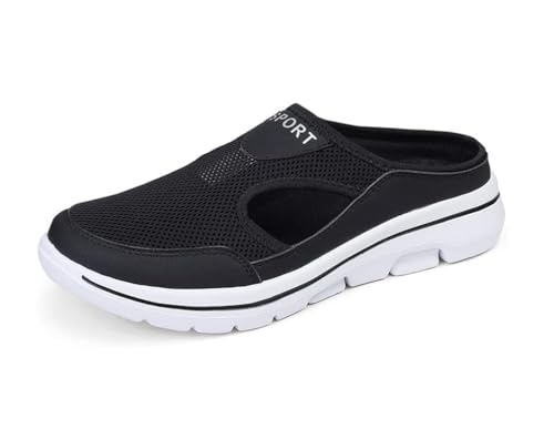 Zapatillas de estar por casa zuecos mujer hombre de playa respirable verano antideslizante ligero pantuflas de interior exterior etiquetas 39 = eu 38