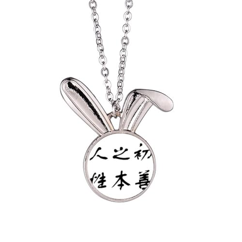 Collier lapin homme Nature Is Good un symbole de liberté au cou