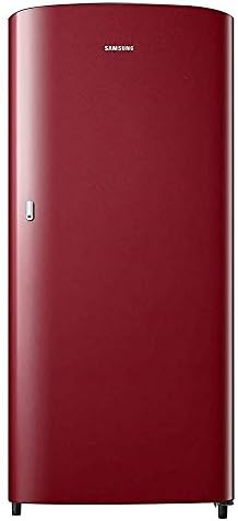 Samsung 192 L 1 Star Direct Cool Single Door Refrigerator (RR19T21CARH/NL, Scarlet Red, 2022 Model)