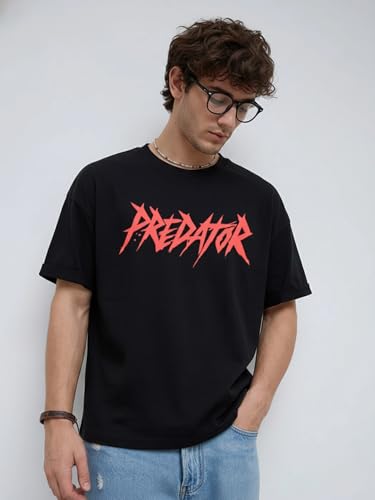 Image of Stylish Oversize T-Shirt for Men | Round Neck Printed Oversize T-Shirt