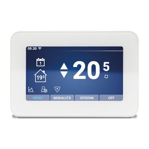 Kblue Cronotermostato Digital Wifi Independiente Termorregulación Ambiente Inteligente Compatible Con Google Home, Alexa, Smart Home, Blanco