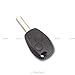 Car Passion - Carcasa de llave con 2 botones para Renault Clio, Twingo, Megane, Laguna y Kangoo