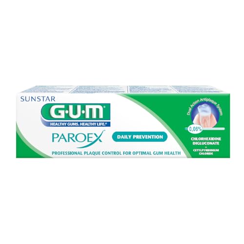 Higiene Bucal Y Dental, Drugstore GUM® Gel Paroex 0.6% Clorhexidina Daily Care- Pasta Dental Para Uso Diario, Prevención y Mantenimiento de Encías, Periodontitis y Gingivitis, 75ml