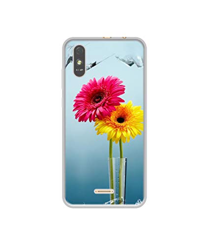 Image of Amazon Brand - Solimo Designer Sun Flower UV Printed Soft Back Case Mobile Cover for Lava Z61 Pro