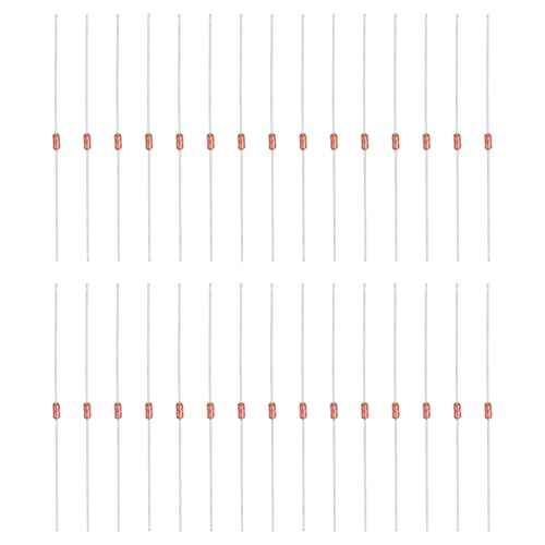 Image of sourcing map 30 Pcs NTC Thermistors Resistors MF58 3950B 100K-5% Ohm Glass Sealed Temperature Sensors for Household Appliances Temperature Measurement Control