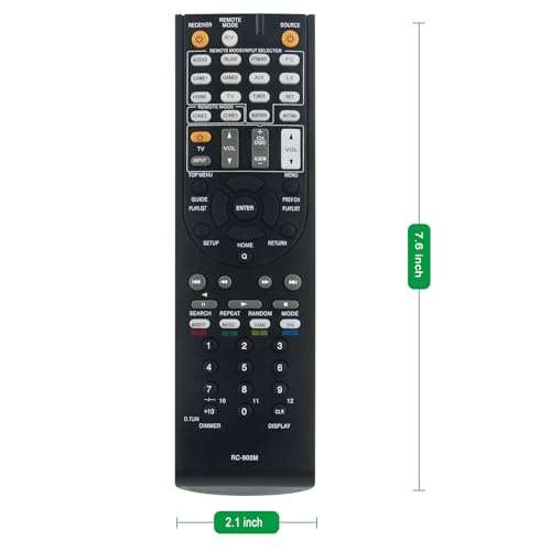 RC-900M Replace Audio Video Remote Control Compatible with Onkyo AV Receiver TX-RZ800, TXRZ800, TX-RZ900, TXRZ900, RC-897M, HT-R494, TX-SR343, HT-S5800 Home Theater Receivers - Thumbnail 4