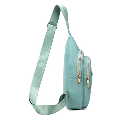 Image of AOSTIHOT Sling Bag Crossbody Bags for Women, Small Sling Backpack Cross Body Chest Daypack for Travel Casual Running Hiking Green