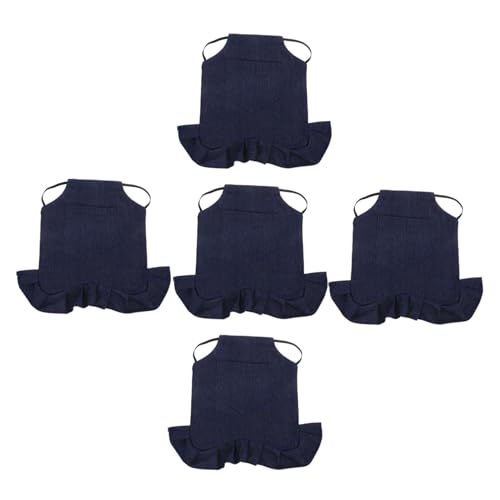 IMIKEYA 5個 鶏 エプロン 服 鶏 保護 エプロン 鶏 鞍 鶏 エプロン 鞍 ジャケット デニム セーター