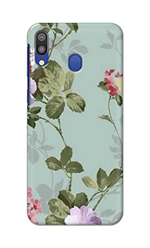 Image of Printed Hard Back Cover Case for Samsung Galaxy M20 Back Cover (Floral Painting) -1302