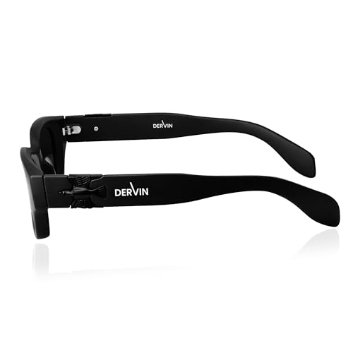 Image of Dervin UV Protection Polarized Rounded Rectangle Sunglasses for Men and Women