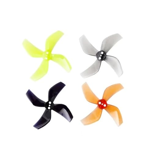 RC D51 2020モデル2x2 50.3mm 4-PC 1.5mm用の互換性のある2インチドローンプロペラ(4PAIRS ORANGE)