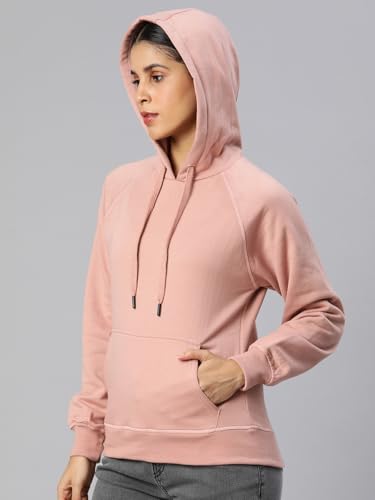 Image of ADBUCKS Women's Cotton Winter Jacket Sweatshirts Casual Drawstring Clothes Pullover Hoodie With Kangaroo Pocket Ii Womens Jacket Ii Winter Sweater Hoodie For Women & Girls