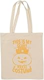 Photo Gallery this is my scary nurse costume cute pumpkin graphic natural cotton tote bag bianco Photo Gallery this is my scary nurse costume cute pumpkin graphic natural cotton tote bag bianco