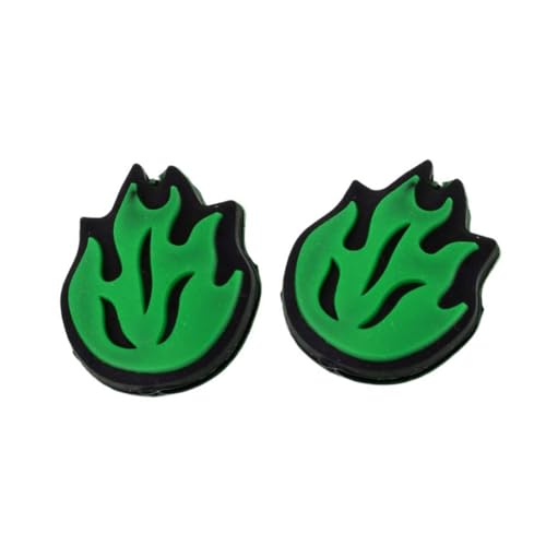 Greabuy 2Pcs Tennis Racket Dampeners Flame Shape Silicone Tennis String Dampener Tennis Squash Shock Absorbers Easy to Use