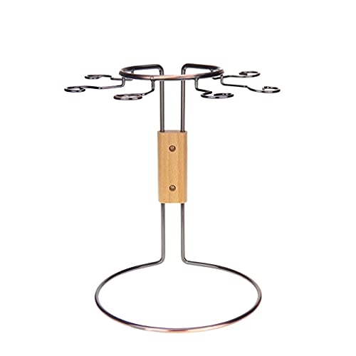 Soporte para botellas de vino de hierro forjado y metal miniatura 1