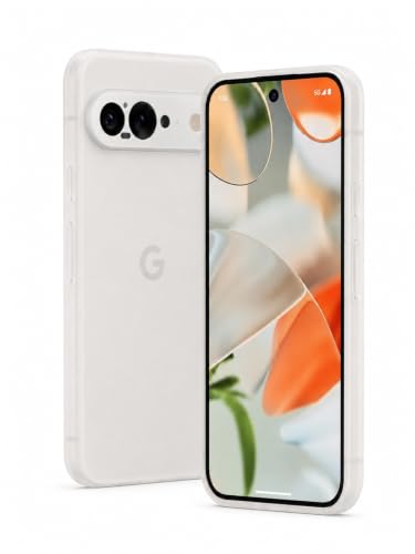Image of FIRST MART Back Cover for Google Pixel 9 | Ultra-Thin Frosted Matte Semi-Transparent Silicone Case, Anti-Slip Grip, Precise Fit | White
