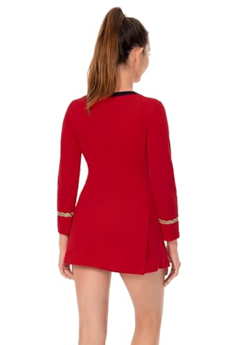 Image of Adult Shirt Dress Women Uniform Bodycon Top Classic Cosplay Costume Outfit