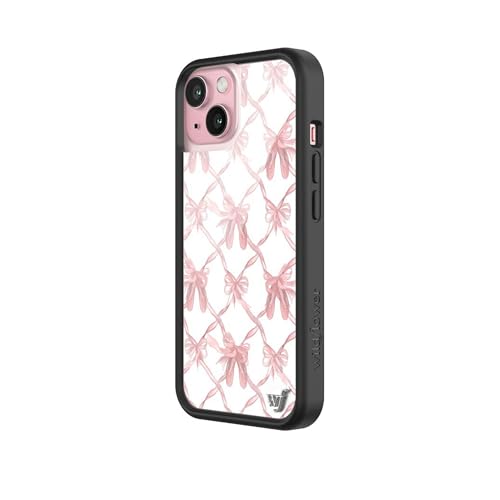 Image of Wildflower Cases - Compatible with iPhone 16 | Protective Bumper, 6.5ft Drop Test Certified, Women Owned Small Business | Cute Trendy Coquette Pink Bows Ballet Slippers | On Pointe