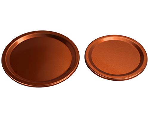 Copper Colored Aluminum Flat Storage Lid Inserts For Mason Jars (10 Pack, Wide Mouth) #TOP5