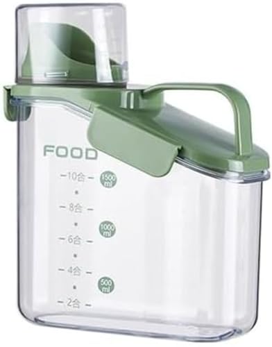 ペットフードストッカー犬 猫餌 フード 貯蔵タンク 餌収納 計量カップ付き 防湿 乾燥 食品級PP材質 大容量 無毒無味 保存容器 密閉容器 透明ストッカー 1.6/2/2.8L (2.8L)