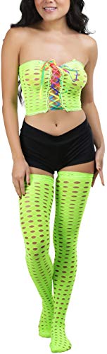 Image of ToBeInStyle Women's Crochet Lace Up Tube Top with G-String and Thigh Hi