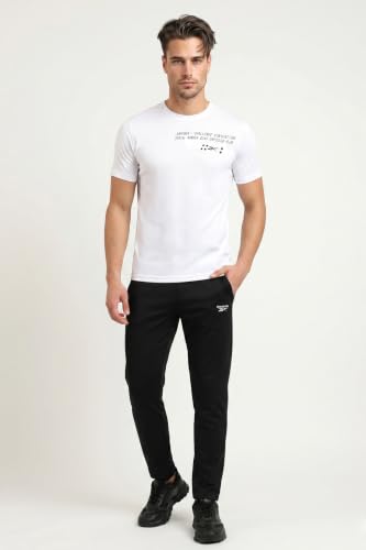 Image of Reebok Men's Polyester Gym T-Shirt - Moisture Wicking Sports T-Shirt for Men | Workout Running Training Tshirt for Men | Half Sleeve Active Tee