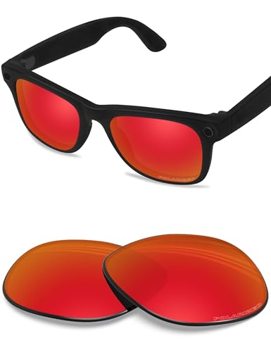 Image of BLAZERBUCK Photochromic Replacement Lenses Compatible with Ray-Ban Meta Wayfarer RW4008 | RW4012 (Gen 2) 53mm Smart Glasses
