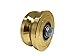 EG096-G Slide Gate Wheel 4” V-Groove Solid Steel Sliding Wheel Bearing for Rolling Inverted V Shape Track Gates up to 3000lbs with Screw NO Brackets
