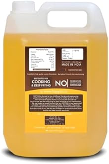 HAYYAN 100% Pure Unrefined Cold/Wood Pressed Virgin Groundnut Peanut Oil 2 Liter - for Cooking (Chekku/Kacchi Ghani)