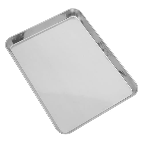 Zerodeko Bandeja Inoxidable Multifunional para Cocción al Vapor para Bbq Picnic y Almacenamiento de Alimentos