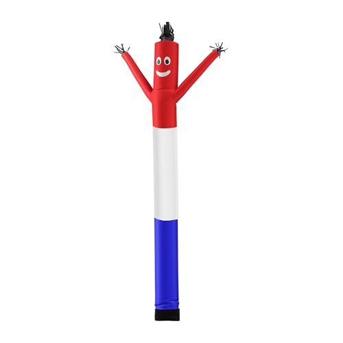 Image of LookOurWay Air Dancers Inflatable Tube Man Attachment - 20 Feet Tall Wacky Waving Inflatable Dancing Tube Guy for Business Promotion - Blower Not Included - Red /White /Blue