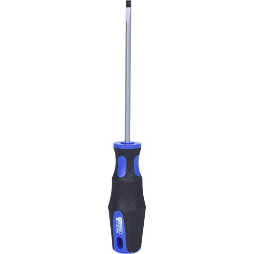 Slotted Screwdriver 4X100 Mm S2 Lace Brà ¼ NIERT 2 K Grip Handle on Hanger - Red - Image 2