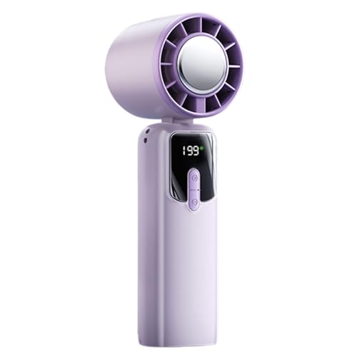Ventilador moderno de mano sin aspas con soporte plegable y pantalla de control 2