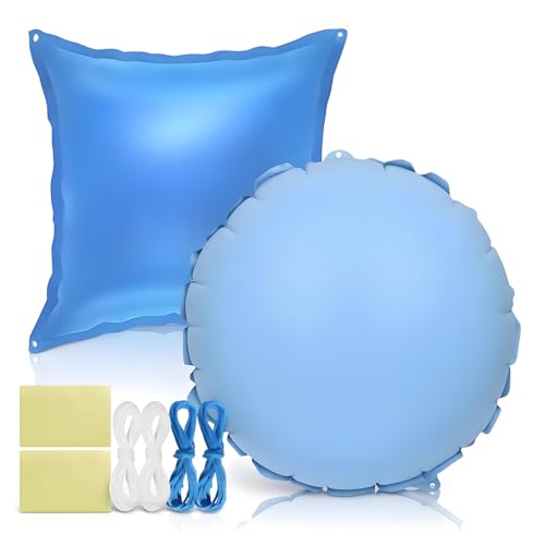 2 Poolkissen Winter 1.2×1.2 m Luftkissen Pool Verdickte PVC Pool...