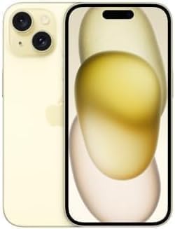 Image of Apple iPhone 15 Plus, 256GB, Yellow - TracFone (Renewed)