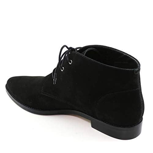 YDN Womens Trendy Low Heel Pointy Toe Lace Up Chukka Ankle Boots Flats Fall Winter Booties Casual Formal Dress Shoe Size 4-15 US3