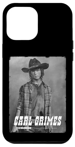 Coque de protection iPhone 12 Pro Max The Walking Dead Carl motif portrait argenté