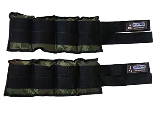 Tornozeleira/Caneleira de 3 KG Par CAMUFLADA