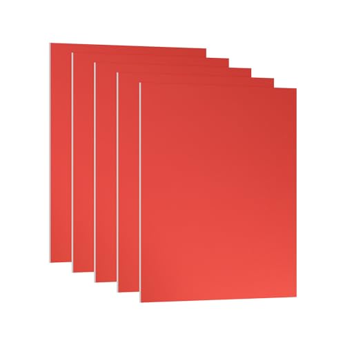 Image of PATIKIL 3.3x2.1x1 /32inch Anodized Aluminum Sheet, 5Pcs Metal Rectangle Aluminum Plate 0.8mm Thick Engraving Blanks for Laser Engraving DIY Decorative Crafting Home Decoration, Red