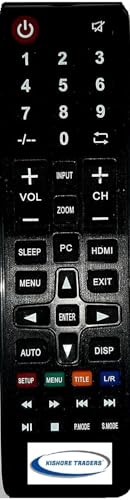 Image of Remote Control Compatible with Clarion /eAirtec /Ego 32 inch Led TV (Please Match Your Old Remote with Given Image for Work It Must Be Exactly Same As Shown in Image)