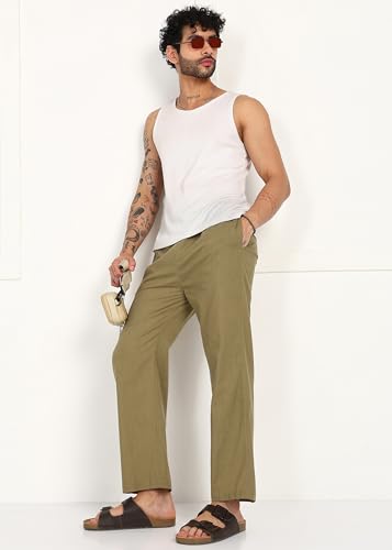 Image of Men's Cotton Linen Pajama