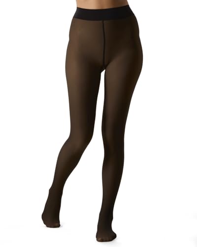 MeMoi Women's Sheer Illusion Fleece-Lined 80-Denier Thermal Tights3