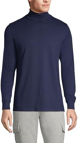Lands' End Men's Super-T Cotton-Blend Turtleneck Shirt