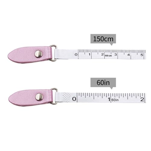 Cinta Métrica Retráctil de Cuero Portátil 150 cm miniatura 3