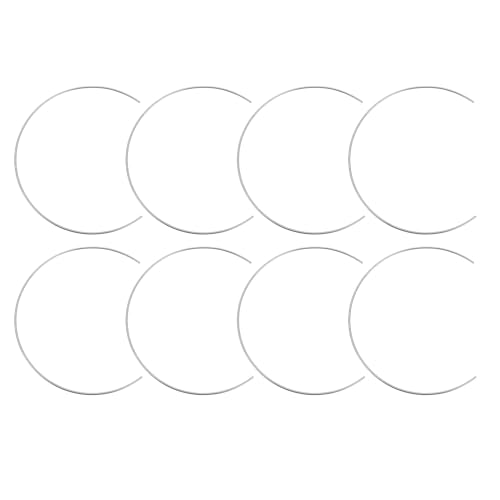 ABOOFAN 8pcs Dreamcatcher Ring DIY Dreamcatcher Frame Dreamcatcher Making Prop Craft DIY Half Circle Handicraft DIY Iron Half Ring Dreamcatcher Making Frame Dream Catcher Making Tool