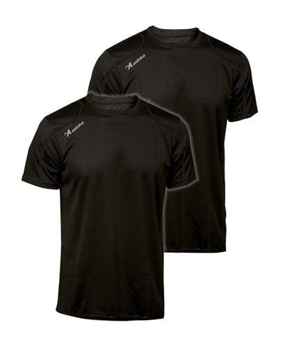 T-Shirt Technique pour Homme, Sport, Manches Courtes, Mesh | Vêtements de Sport d'été Respirants à séchage Rapide | Idéal pour la Salle de Sport, l'entraînement, Les Loisirs et Le Fitness