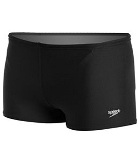Speedo Men's Solid Square Leg - Speedo Endurance+ Speedo Black 30 & Sunlotion