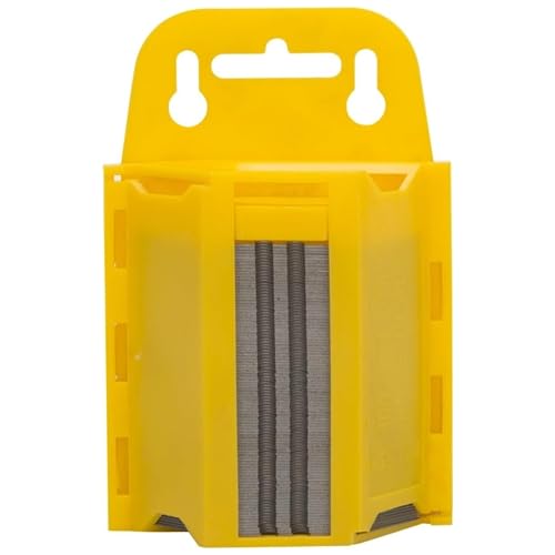 Dunnet Tools 100pc Utility Knife Blades Set Craft Knife Blades 100 Pack - with Safety Dispenser Included - 100 Piece Carpet Knife Blades Craft Knife Tradesman